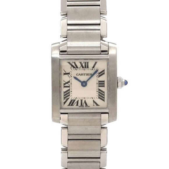 Cartier Tank Francaise SM W51008Q3 Quartz Cream Dial Ladies Watch 90286397 - Picture 4 of 6